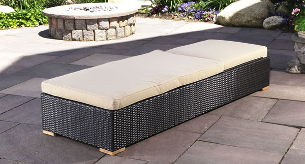 Salina lounge chair flat - Sunbrella Spectrum Mushroom