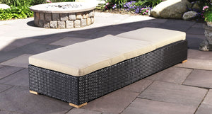 Salina lounge chair flat - Sunbrella Spectrum Mushroom