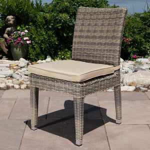 Corsica side chair - Sunbrella Spectrum Mushroom