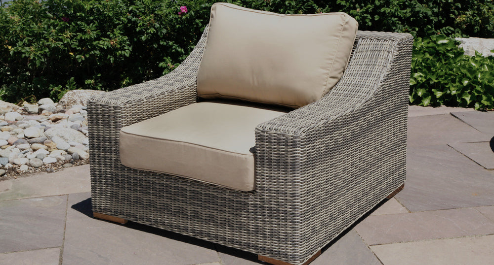 Corsica Club Chair - Sunbrella Spectrum Mushroom