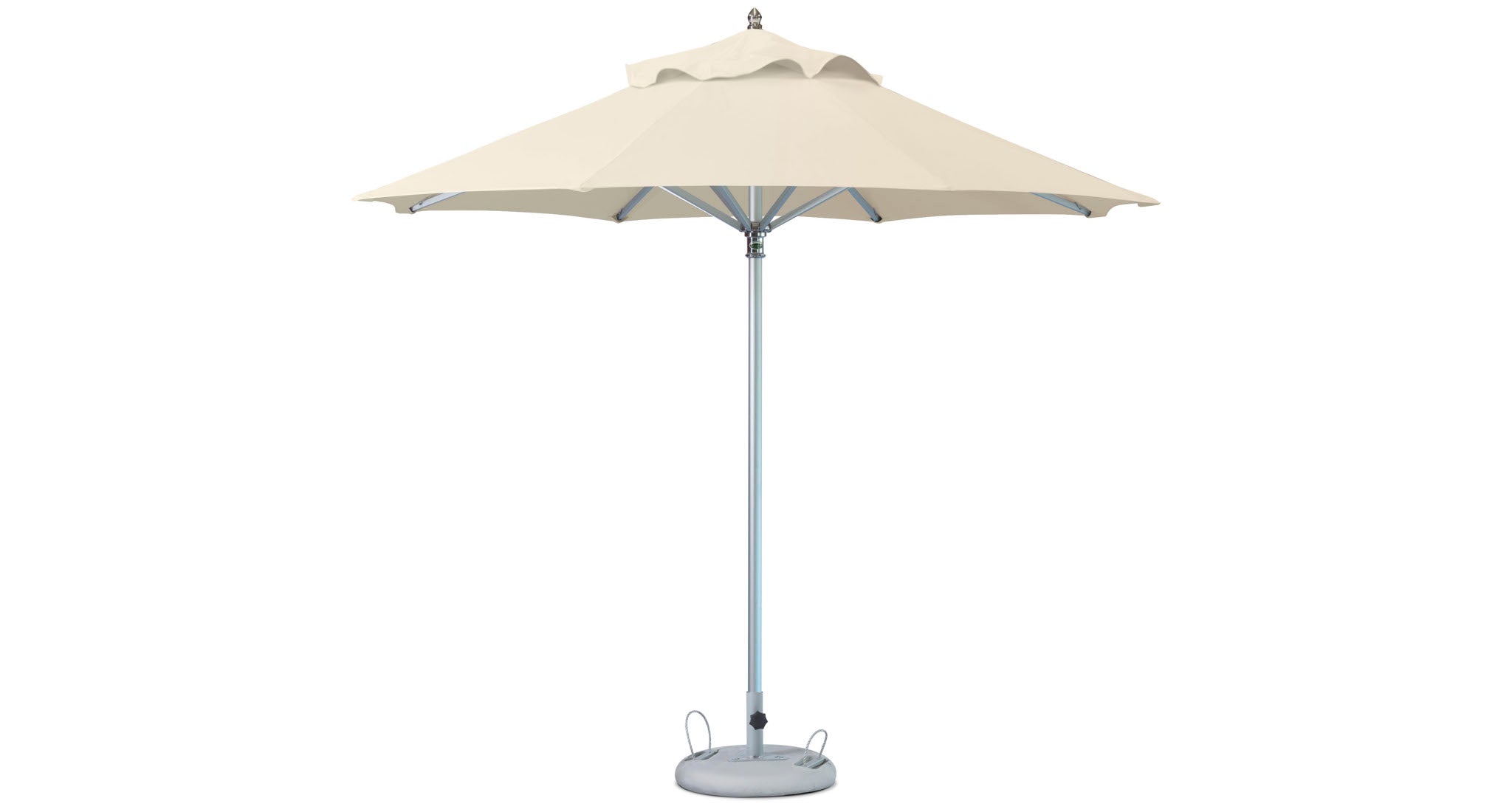 10 Ft. Round Outdoor Umbrella with Base, Ecru 10 Ft. Round Outdoor Umbrella with Base, Ecru