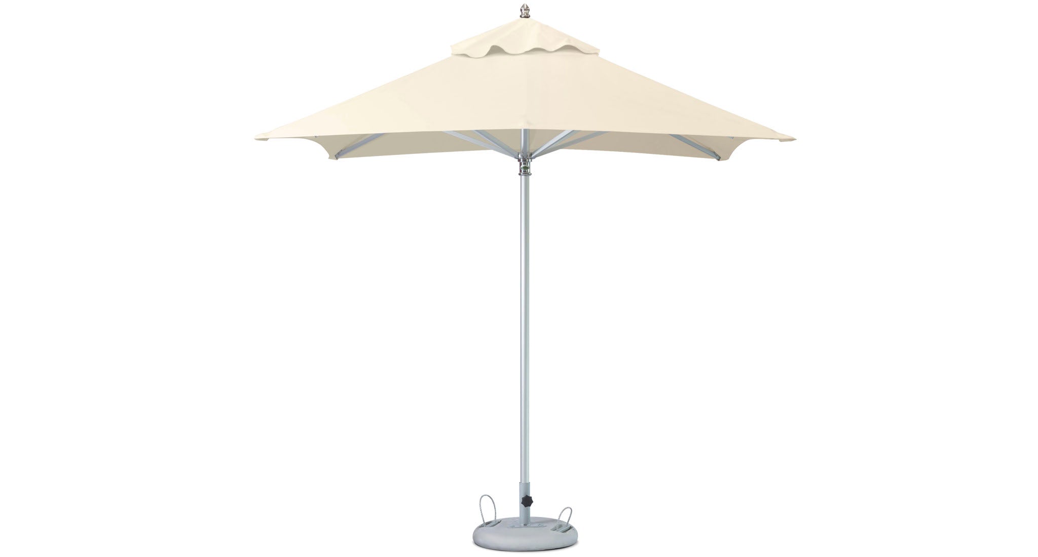 belcourt square patio umbrella base 8 Ft. Square Outdoor Umbrella with Base, Ecru
