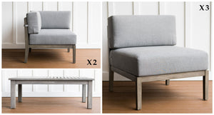 Fiji Teak & Rope Outdoor Sectional