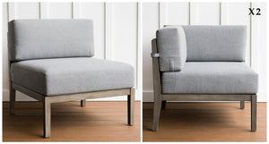 Fiji Teak & Rope Outdoor Sofa