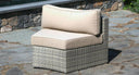 Gray santorini couch piece - Sunbrella Spectrum Mushroom