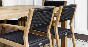 Malibu Teak & Rope Outdoor Dining Chair