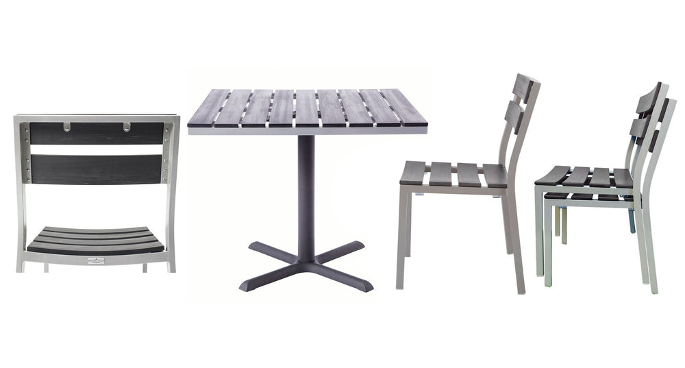 Milloy outdoor 4 top dining set