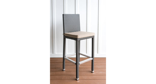 Salina outdoor bar chair - Sunbrella Spectrum Mushroom