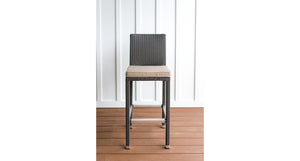 Salina outdoor bar chair 2 - Sunbrella Spectrum Mushroom