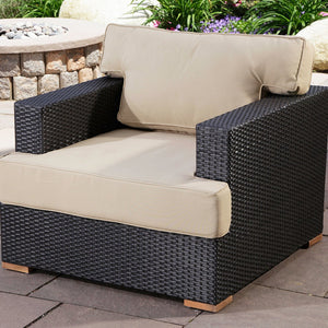 Salina club chair - Sunbrella Spectrum Mushroom