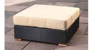 Salina ottoman - Sunbrella Spectrum Mushroom