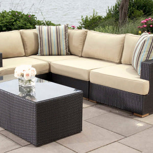 Salina outdoor sectional - Sunbrella Spectrum Mushroom