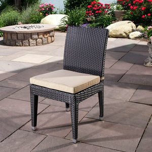 Salina side chair - Sunbrella Spectrum Mushroom